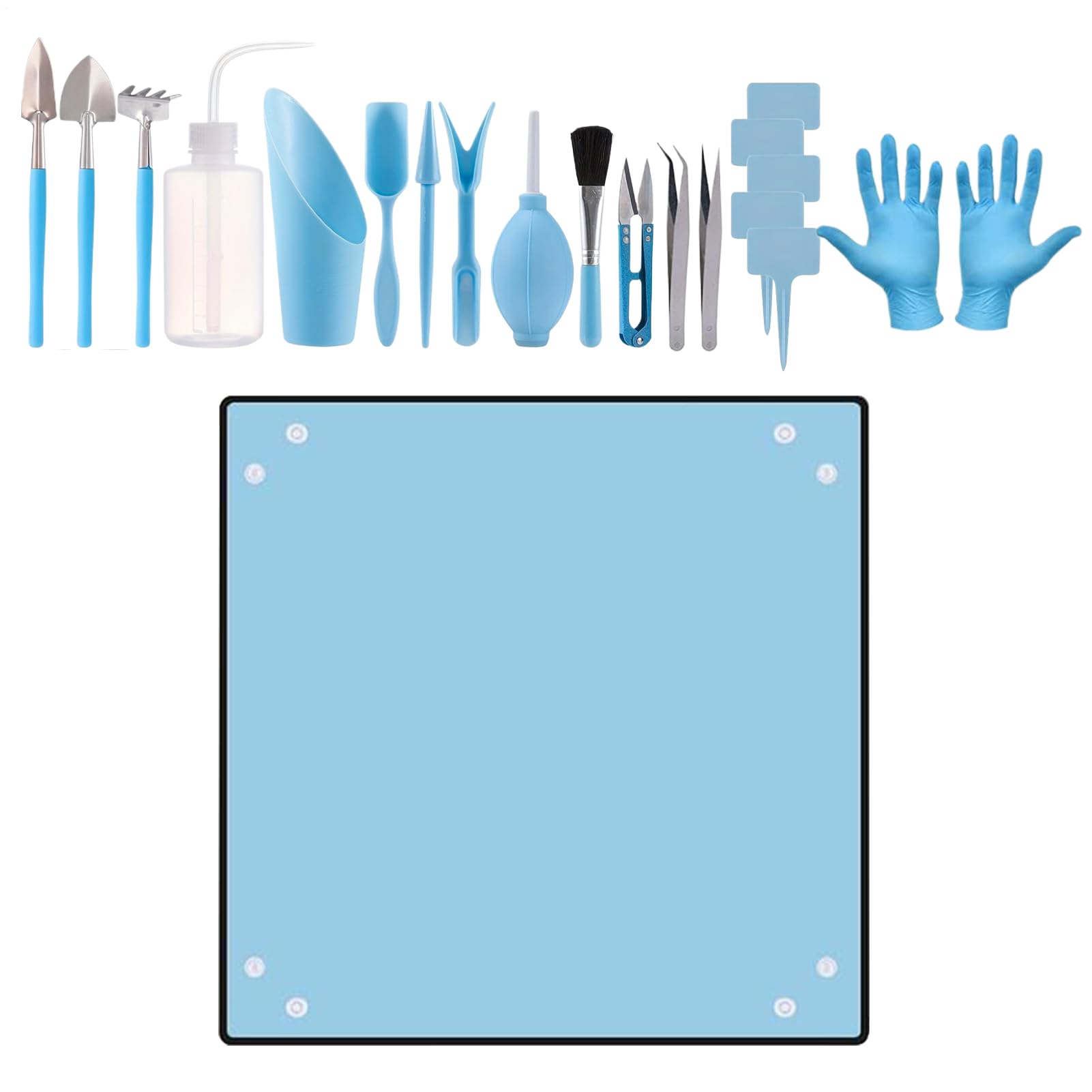Kit d'outils de jardin pour rempotage et mélange du sol