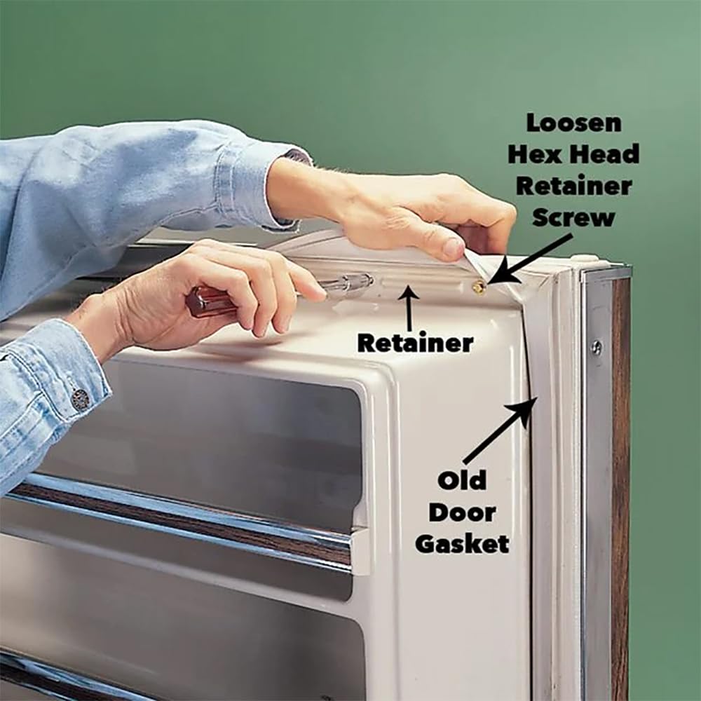 Sello Junta Magnética Universal de Goma para Puerta De Refrigerador Frigorífico Nevera Congelador,No Requiere Corte