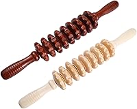 Vista 1 de Rodillo masajeador de madera, masaje de mano, punto gatillo, liberación muscular manual, 2