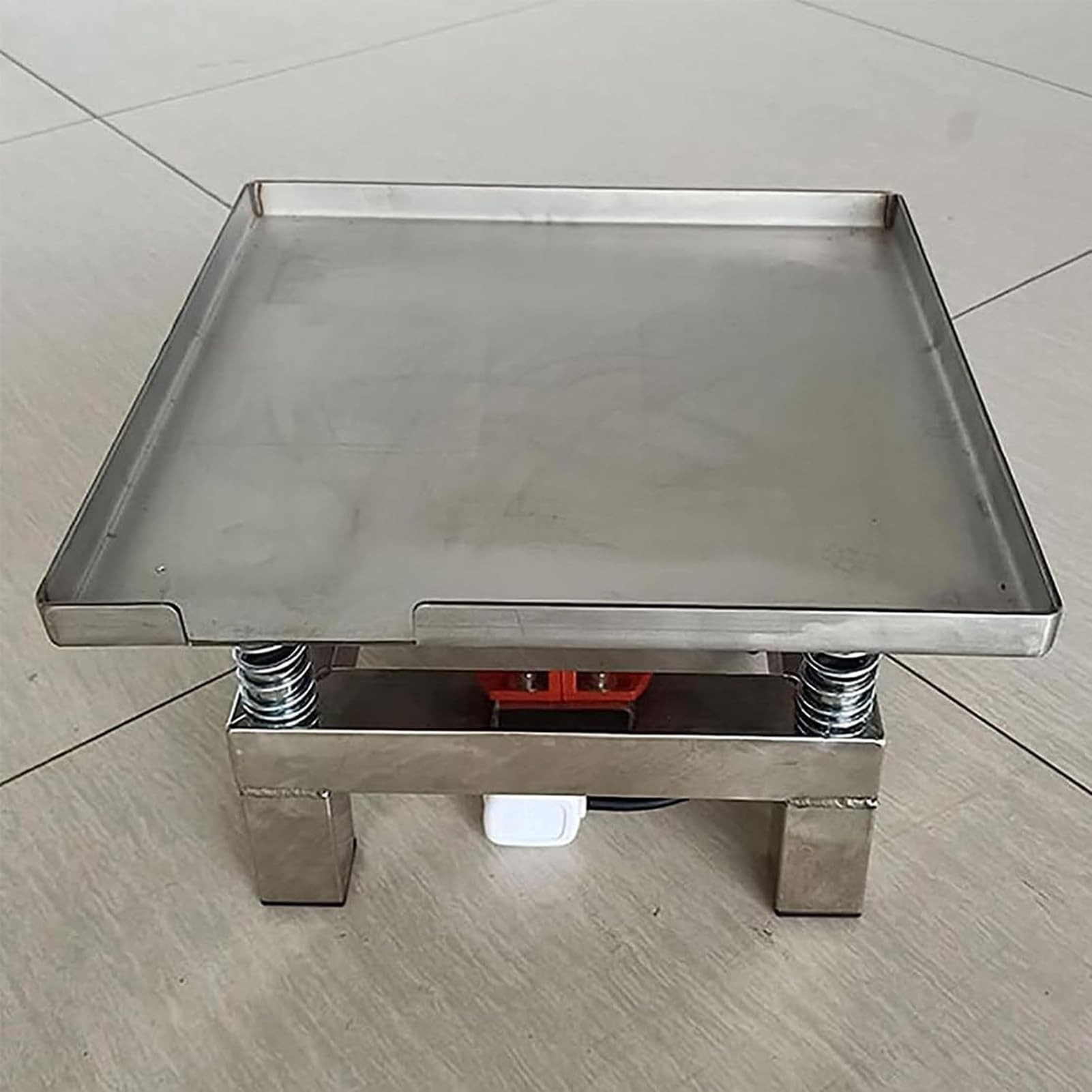 Mini stół wibracyjny ze stali nierdzewnej 3000 3600 obr./min, 35 x 35 50 x 50 cm, mały, betonowy elektryczny stół wibracyjny, wytrząsarka do betonu, ławka wibracyjna, platforma wibracyjna ze stali
