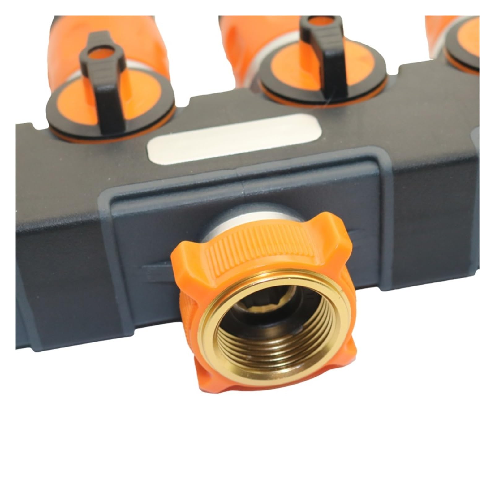 Válvula divisora ​​de 4 vías con conector rápido de latón, kit de conector rápido de manguera de 1/2 pulgada conector de manguera de grifo de jardín al aire libre 1 Juego