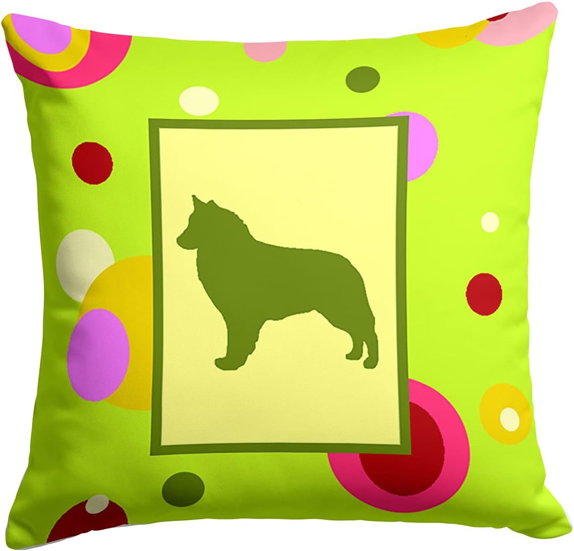 Caroline's Treasures CK1115PW1414 Fabric Decorative Pillow Machine Washable, Indoor Outdoor Decorative Pillow for Couch, Bed or Patio, 14Hx14W