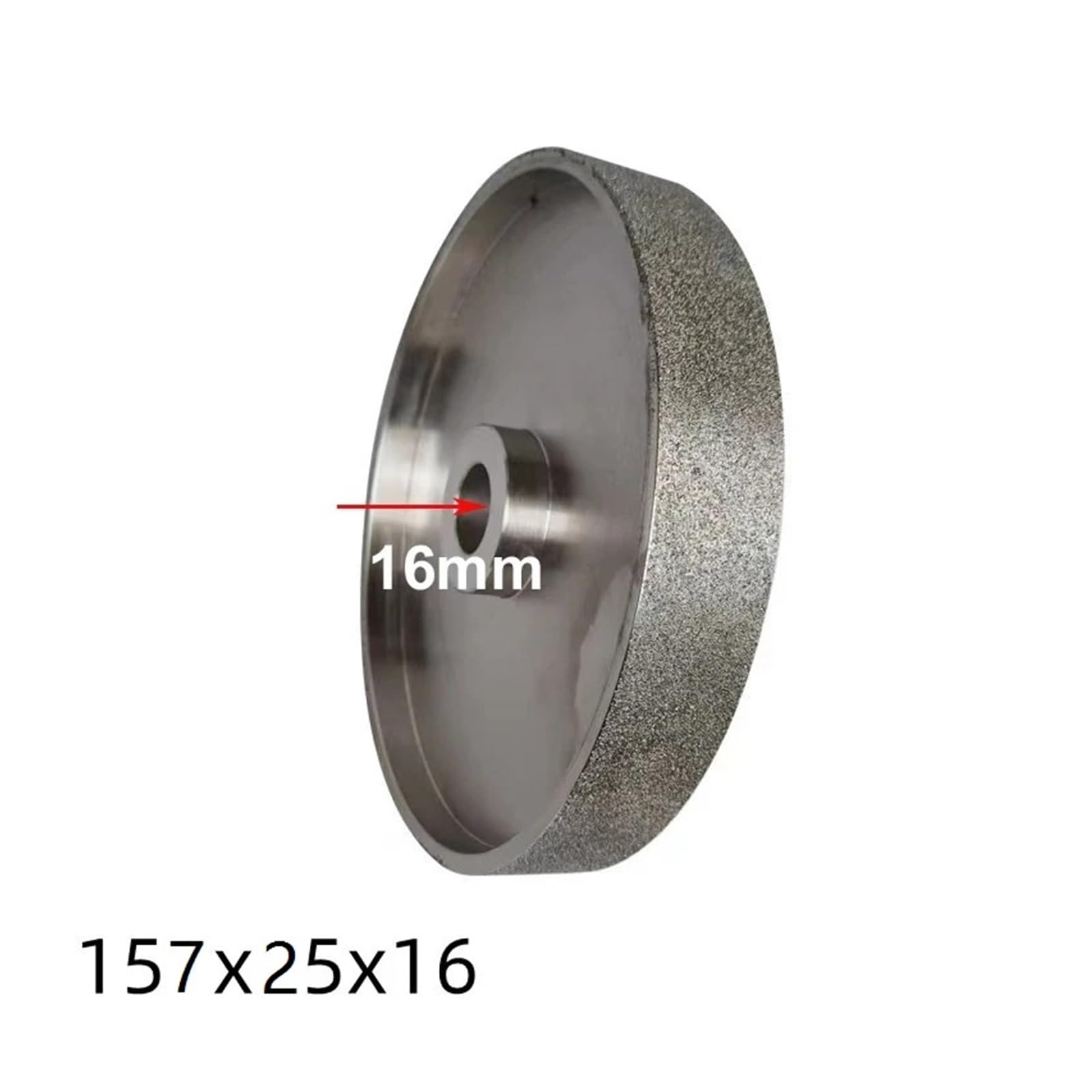 Mola diamantata da 6 Pollici 157x25x16 mm, smerigliatrice Piatta for lucidatura di Metalli e Pietre, Grana 80/180/240/600/800/1000