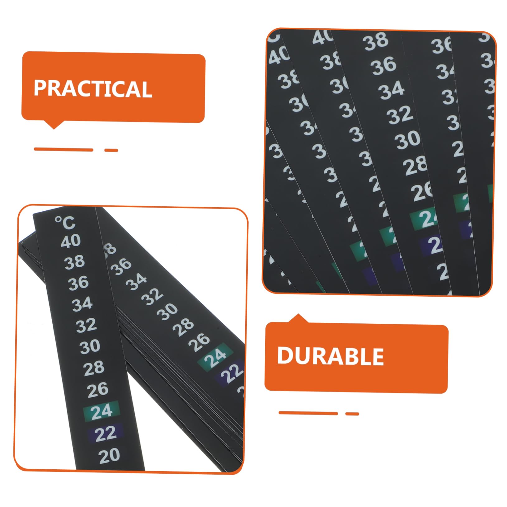 Kisangel 150stücke Flüssigkristall Thermometer Streifen Für Innenräume Temperaturmessung Von Selbstklebend Für Aquarien Und Terrarien Sichere Und Praktische Anwendung