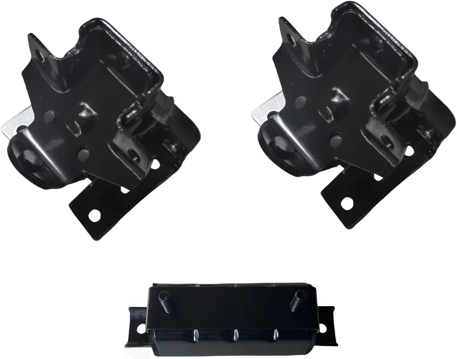 Complete 3-Piece Engine Motor Mount Kit for 1999-2007 Silverado Sierra Tahoe Suburban Escalade 4.8L 5.3L 6.0L - Fixes Vibration Replaces A2909 A2638