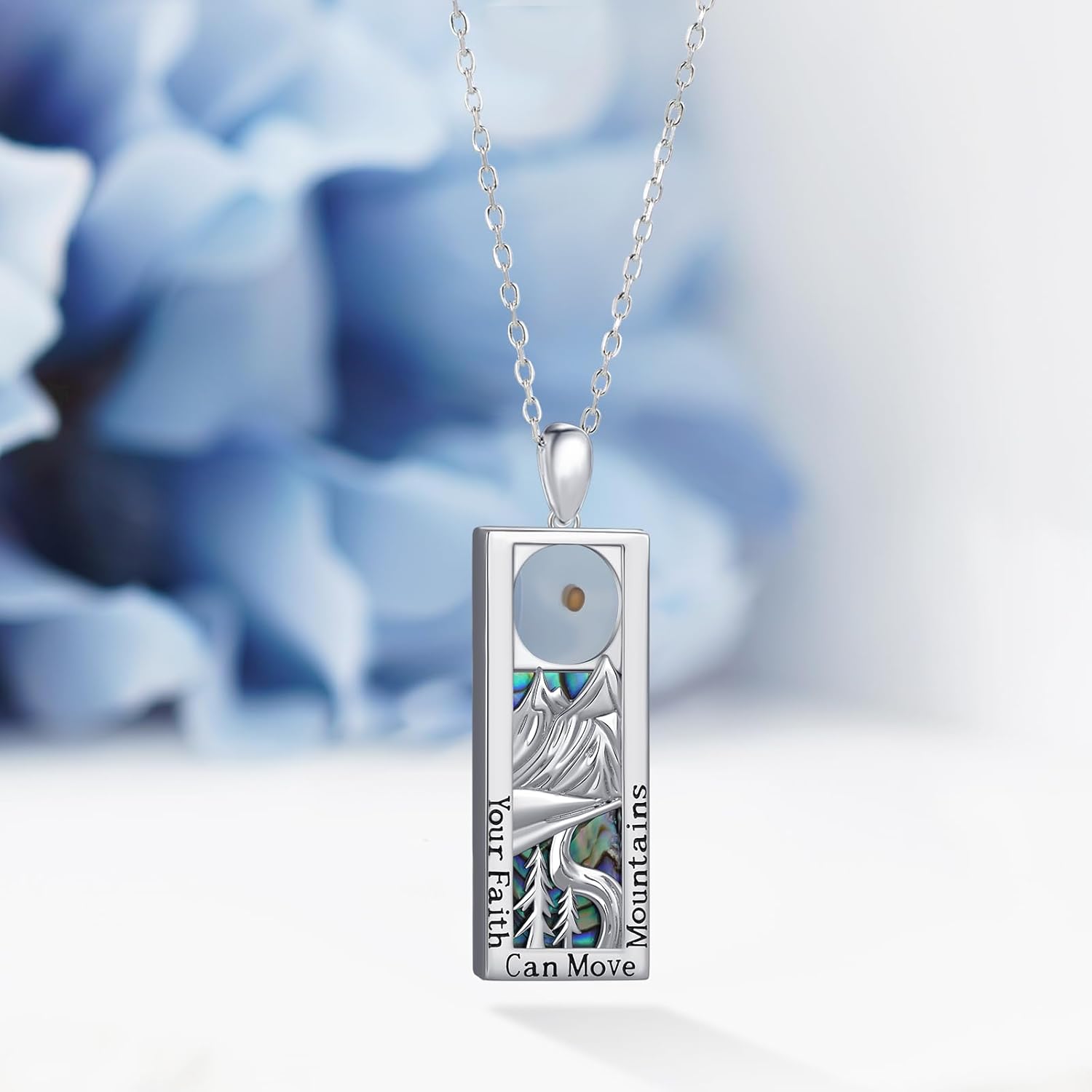 Mustard Seed Necklace 925 Sterling Silver Mustard Seed Jewelry Christian Jewelry Gifts for Women - Image 2