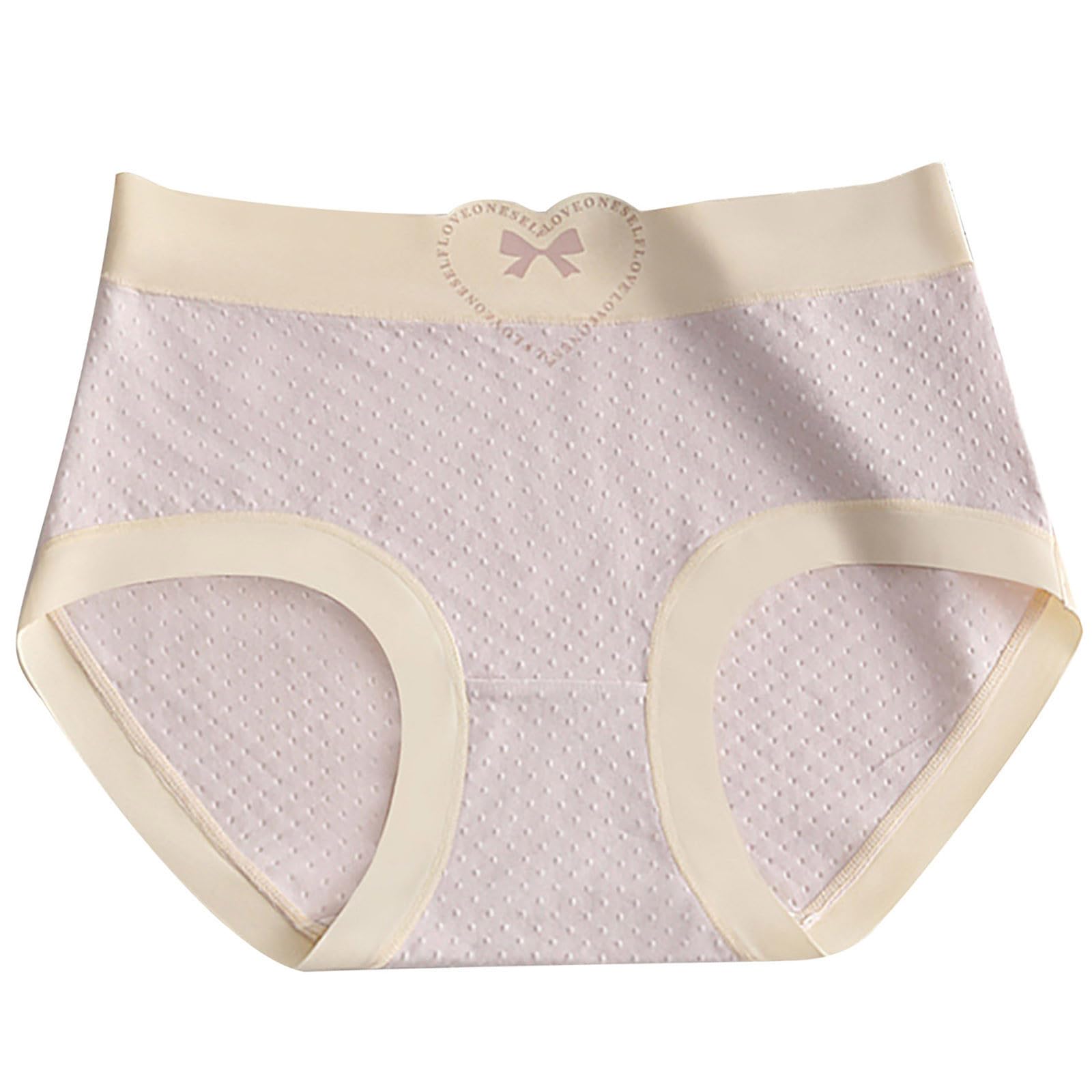 Panties for Women Full Coverage Mid Waist Seamless Underwear Cute Girls Cotton Breathable Undies Soft Comfy Briefs