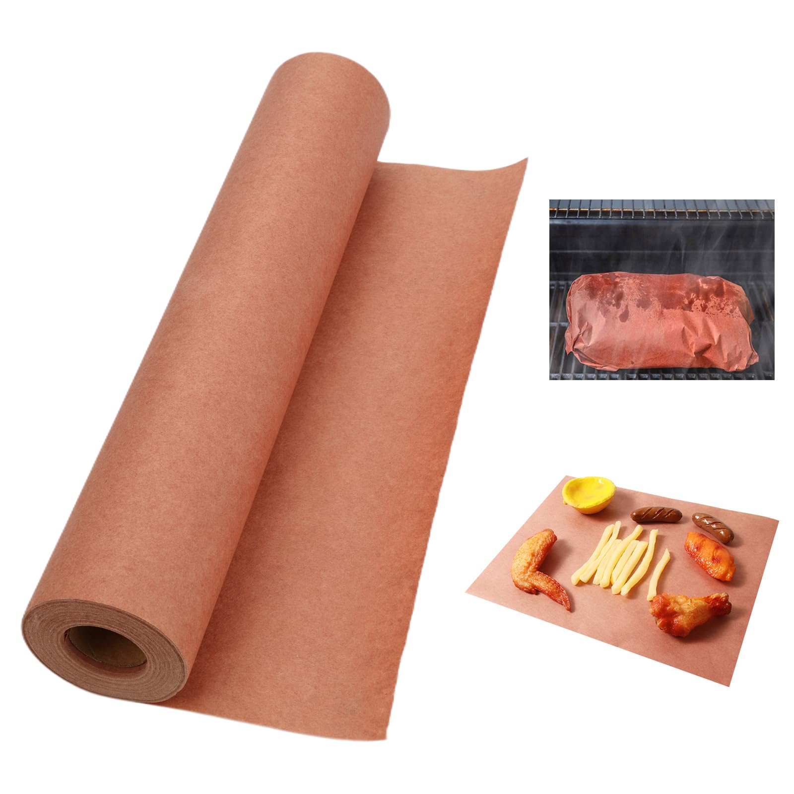 Carta Da Macellaio Rosa In Rotolo, Pink Butcher Paper Roll, Kraft Per BBQ, Grill, Affumicatore, Carne e Pesce (30cm×20m Rotolo)