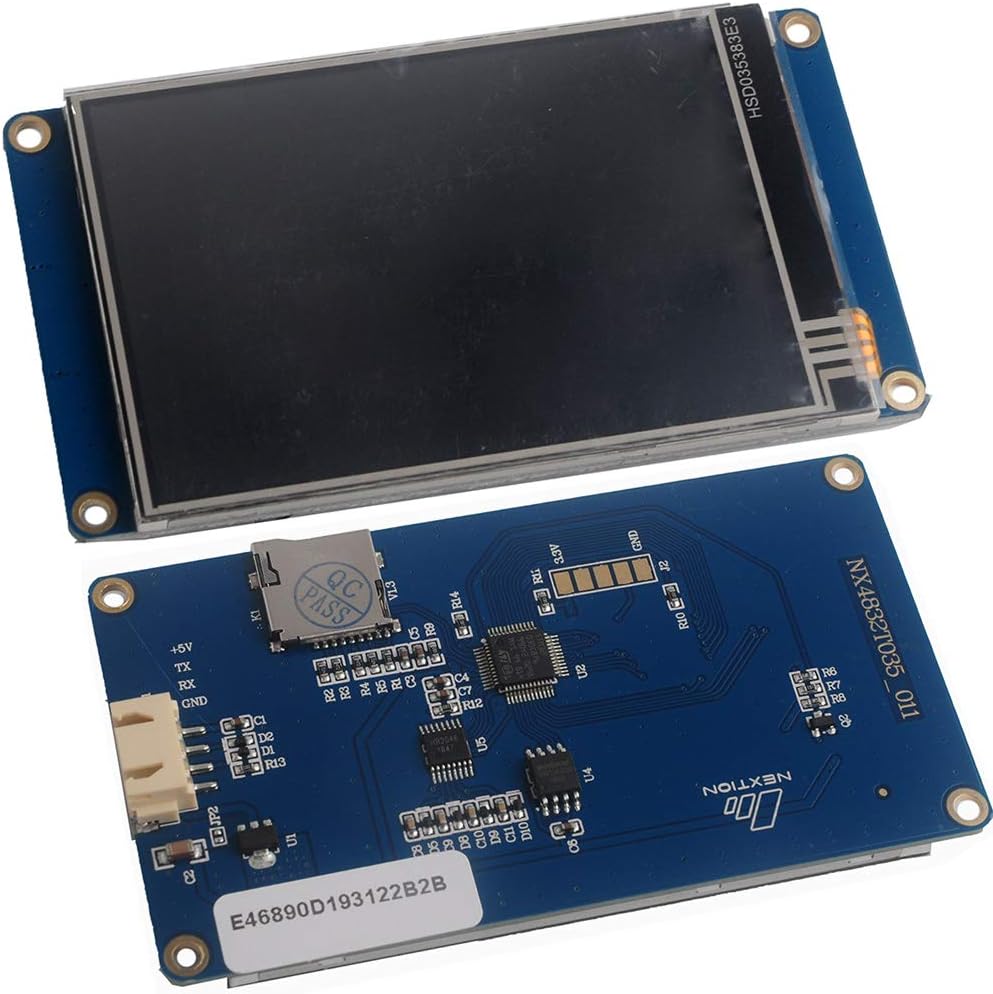 DIYmall Nextion Display UART HMI Intelligent LCD Display Module TFT Resistive Touch Panel for Arduino Raspberry Pi ESP8266 (3.5inch-NX4832T035)