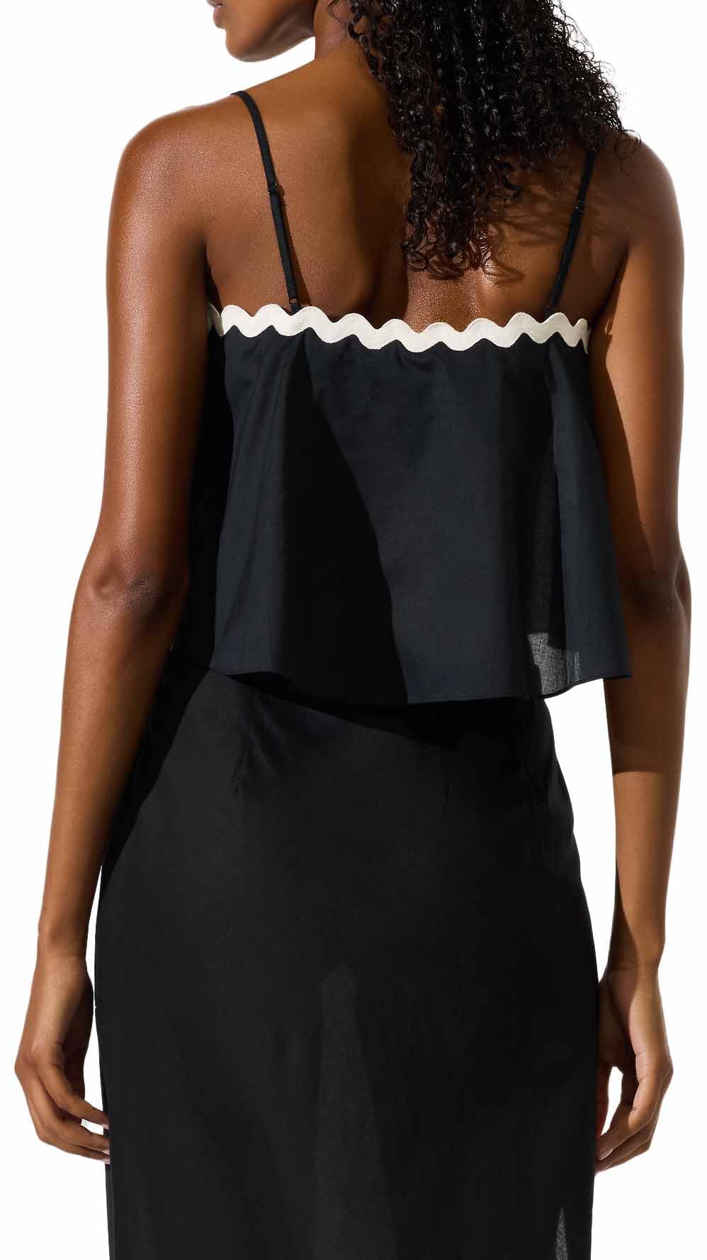 KARL LAGERFELD B.V Stroje kąpielowe Cover Up Kobiety Karl Lagerfeld, Women's, Signature Scallop Beach Top