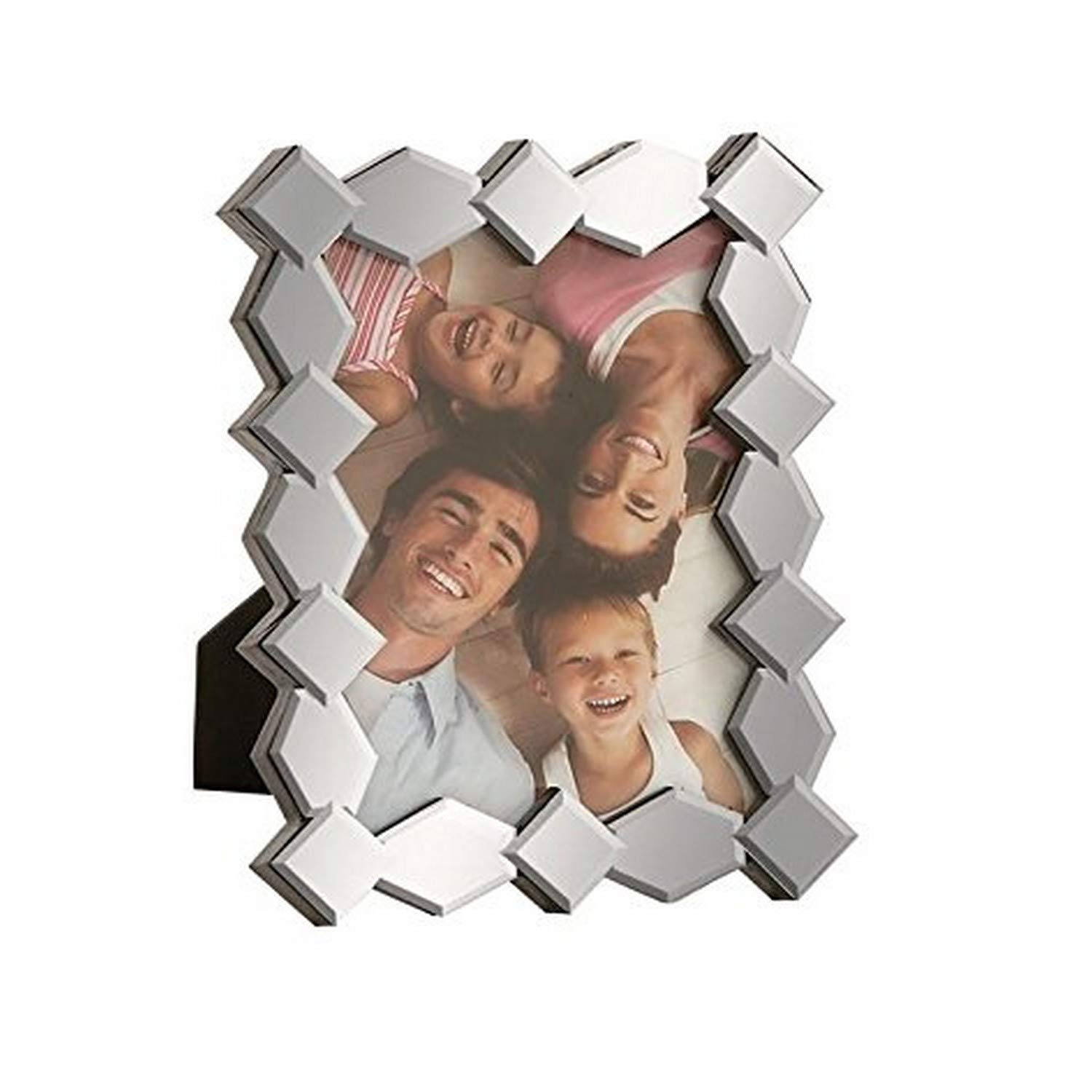 Cadre photo 15,2x20,3 cm en bois Deco 79 87263 de style miroir