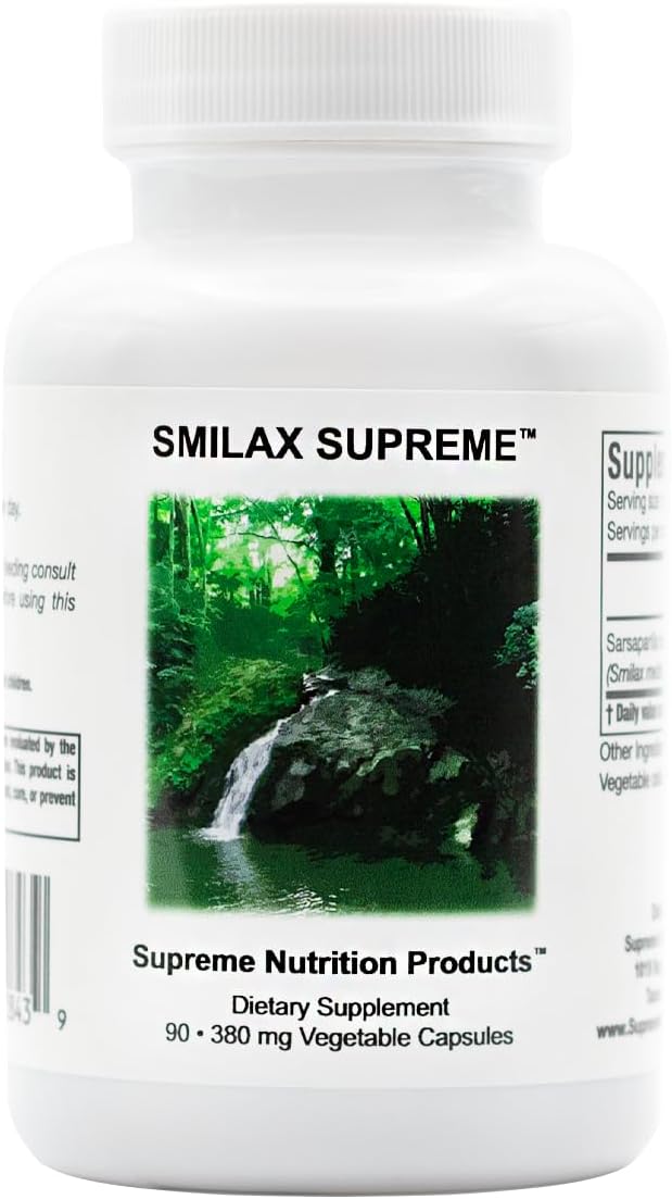 Supreme Nutrition Products Smilax , 90 Pure Sarsaparilla Vegetarian Capsules