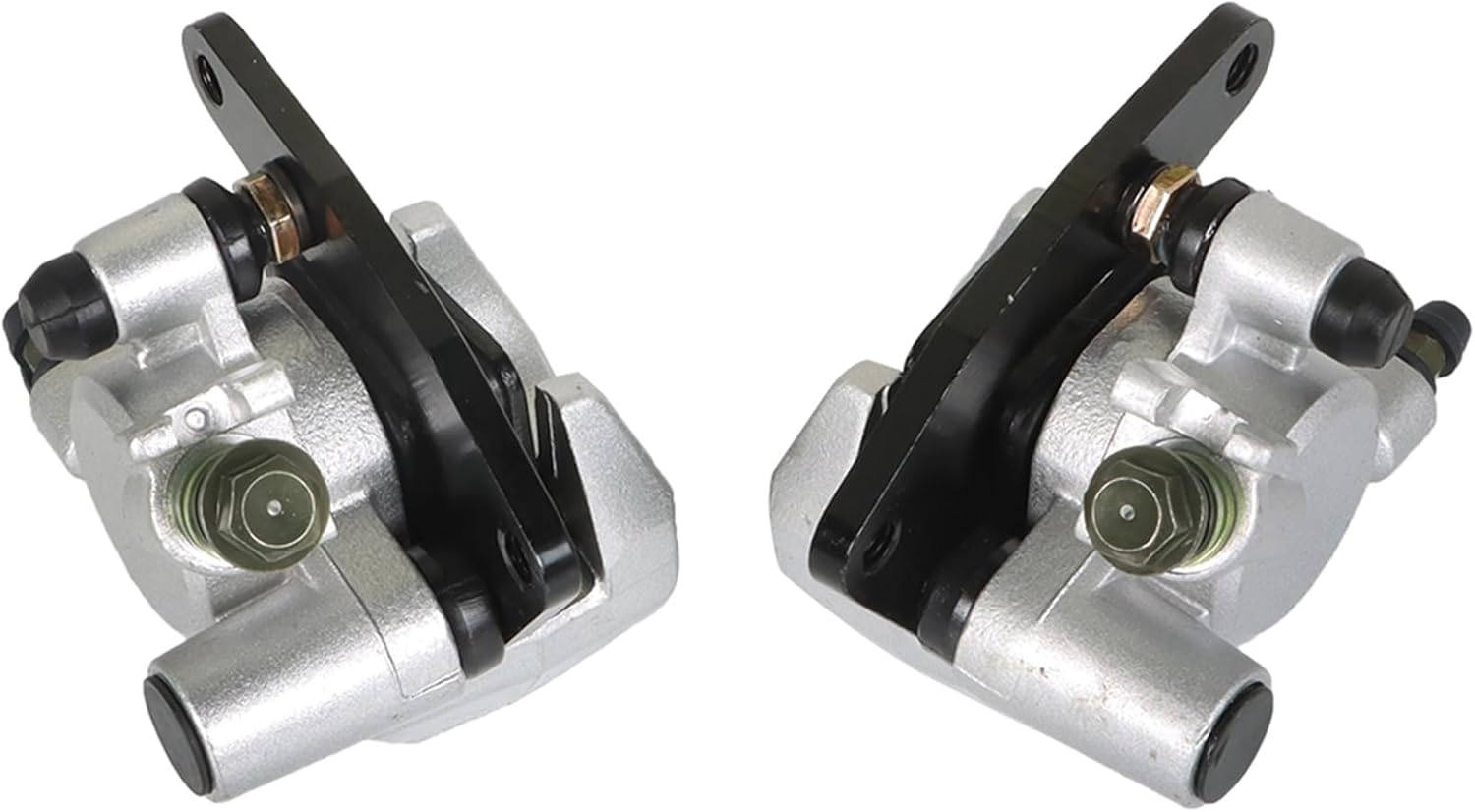 Silscvtt Front Brake Calipers and Brake Rotors Replacement for Yamaha Grizzly 350 400 450 YFM350 YFM400 YFM450 2007-2014 3GD-2580T-01-00 3GD-2580U-01-00 5ND-F582T-00-00