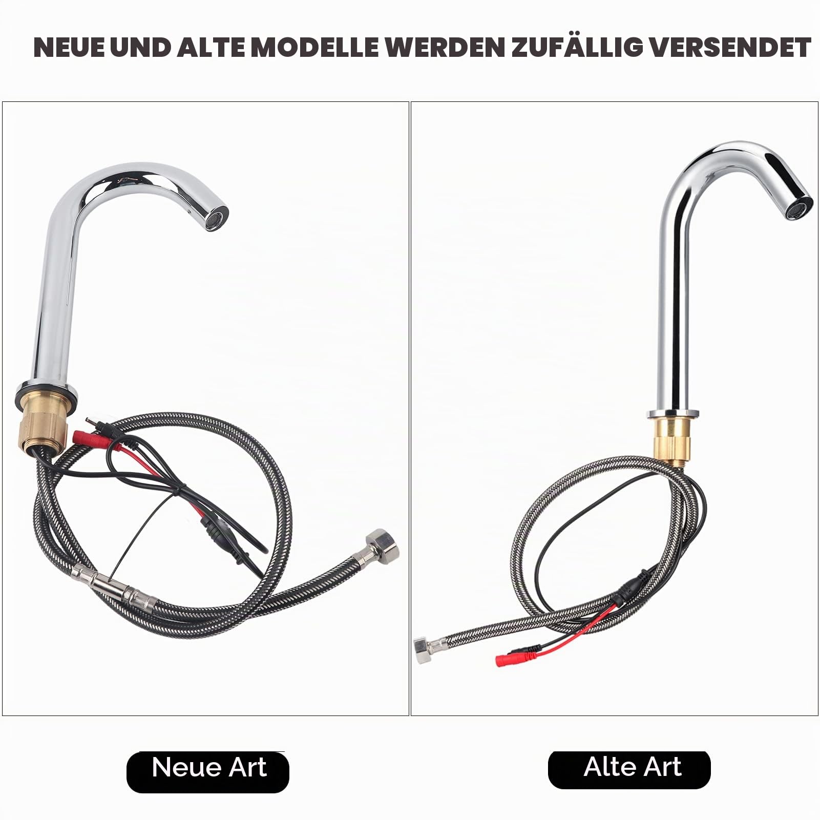 G1 / 2in Sensor Wasserhahn winde Automatischer Induktionssensor Wasserhahn Infrarot Einzelkalthahn mit Steuerkasten(Battery powered mid to high model)