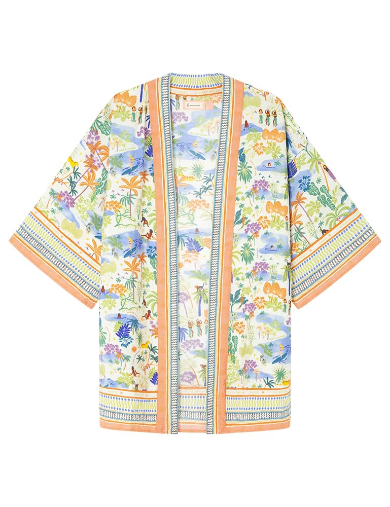 Women'secret Kimono Copacabana damskie, Biały, S