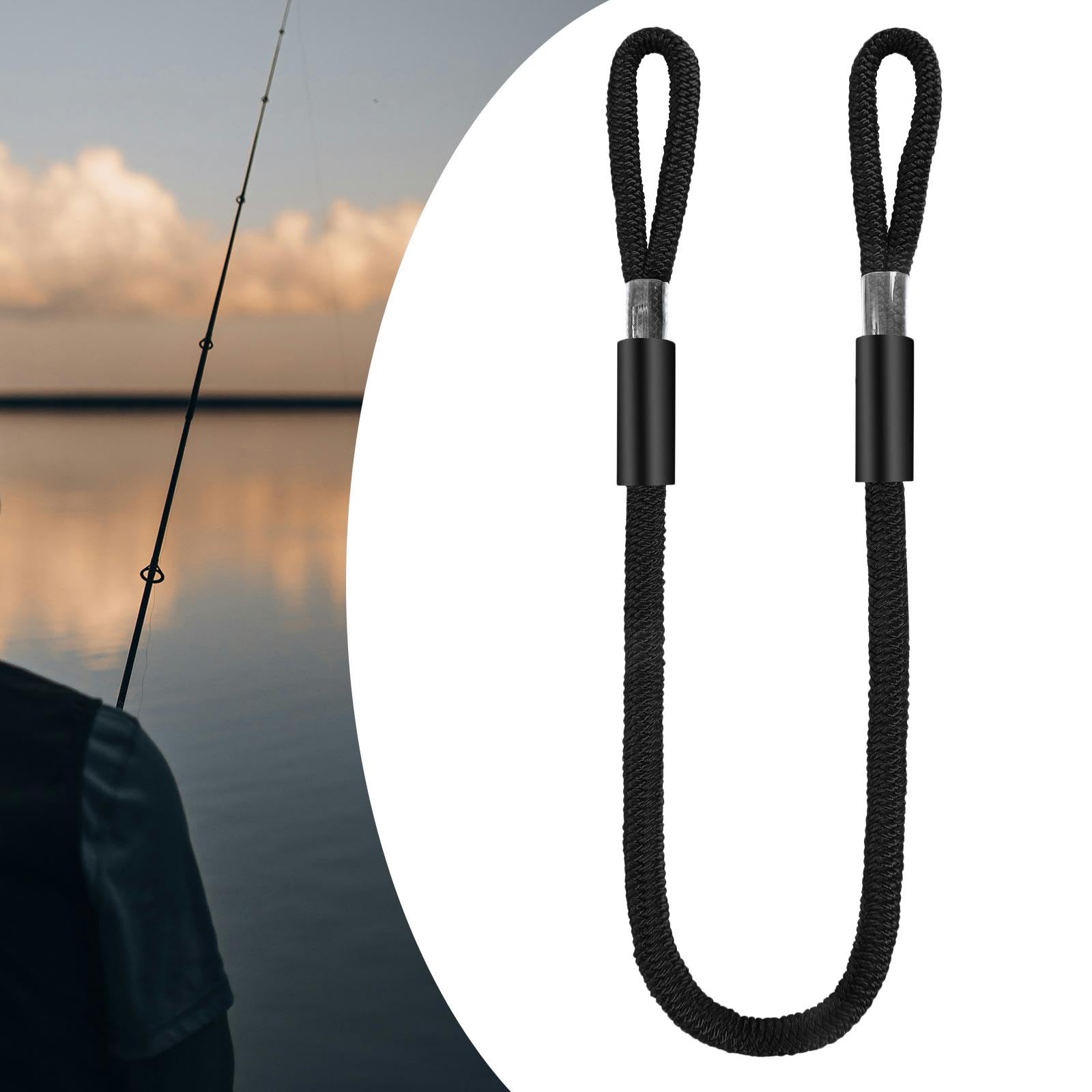 Oshhni Corde d'amarrage de 1/2 Pouce, Haute Performance, Portable et résistante à l'effilochage, idéale pour Le Camping, la Navigation de Plaisance