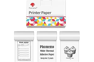 Phomemo White Self-Adhesive Thermal Paper for M02 Mini Sticker Printer