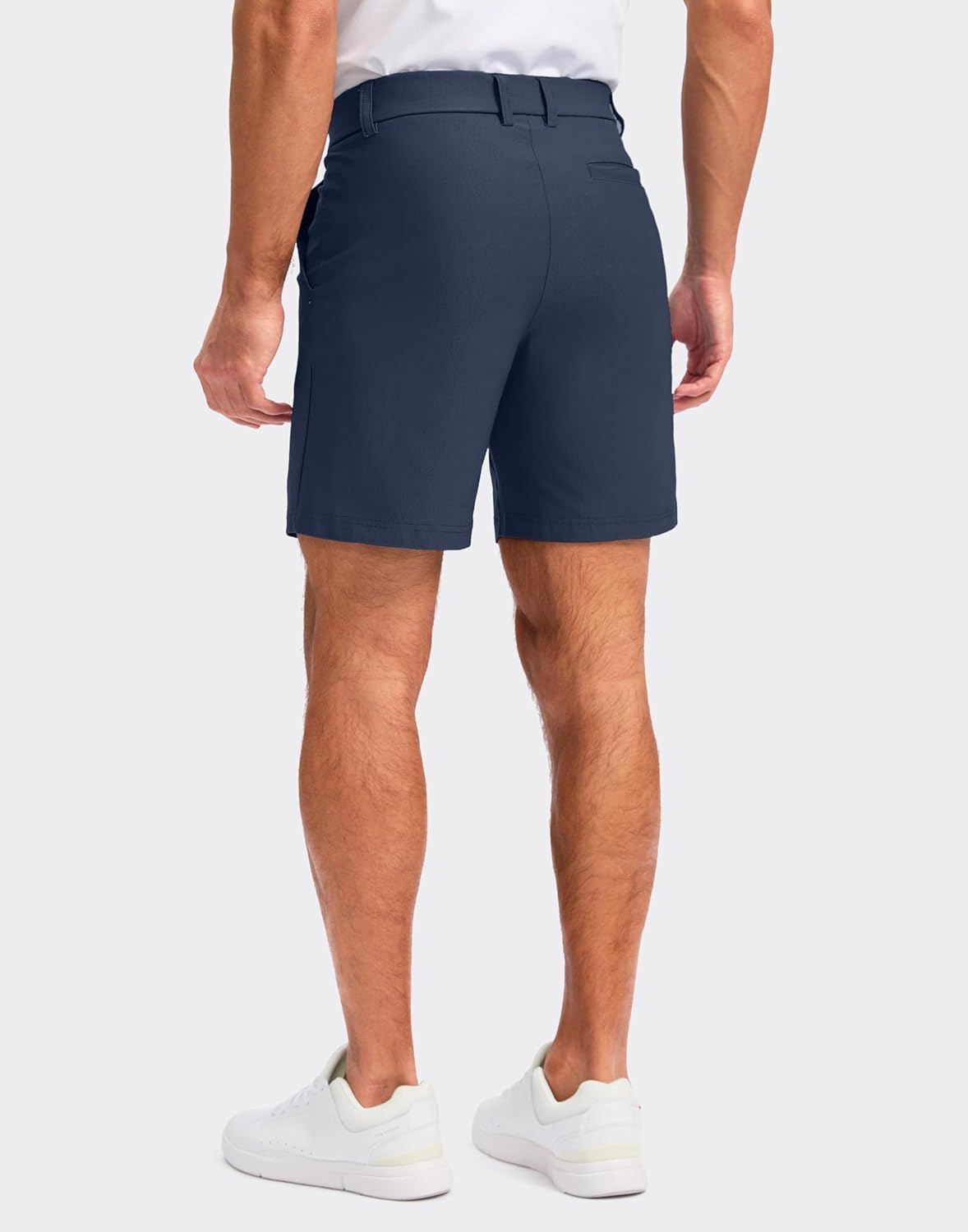 Pudolla Men's Casual Shorts 7/9 Inch Golf Shorts Stretch Dress Work Shorts for Men with 4 Pockets Quick Dry Lightweight - Image 2