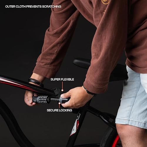 Miniatura 4 de Cerraduras para bicicleta  Cerradura de bicicleta antirrobo resistente para máxima seguridad  Cerradura de seguridad duradera y resistente a la