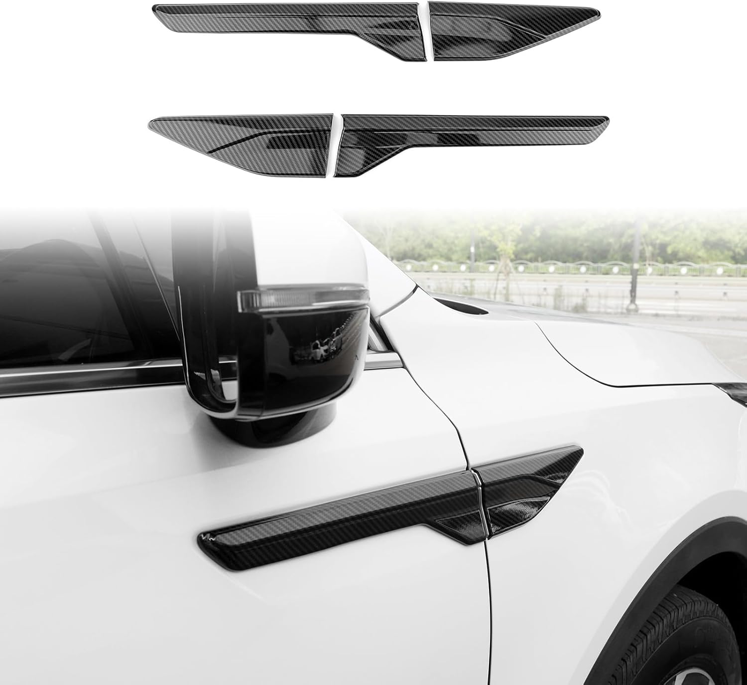 YOUTOOCAR 2PCS Fender Side Vent Covers Compatible with Kia Sorento 2024-2026 Accessories (Carbon Fiber Pattern)