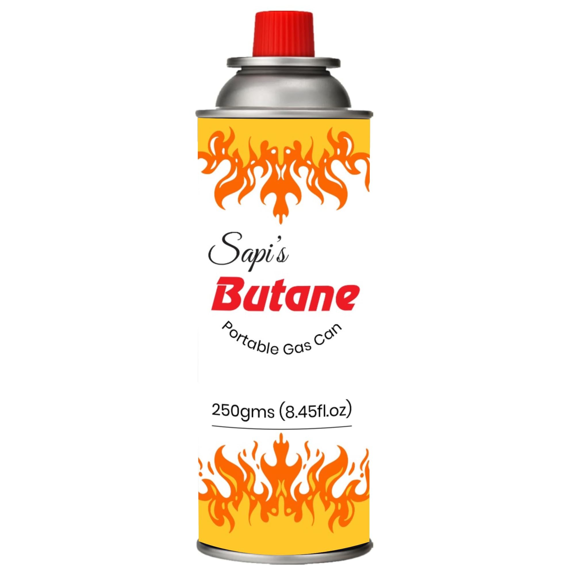 Sapi's 250g Butane Gas Can for Camping Stove High Pressure Flame Portable liquefied Refill Canister Welding Fuel Gas Torch Lighter,Aluminium 3