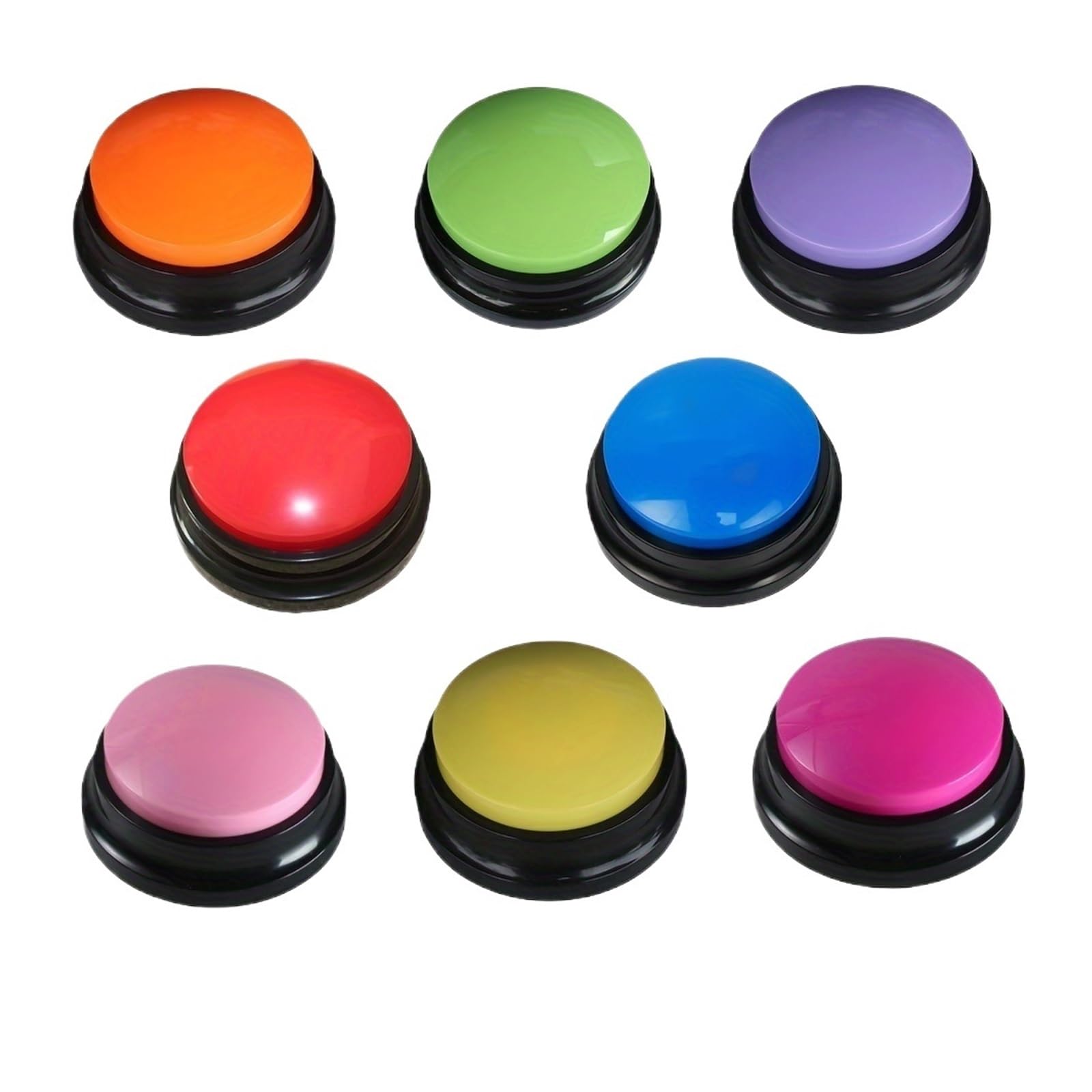 Bouton D'enregistrement Vocal For Chien, Adapté Au Buzzer D'entraînement Des Animaux De Compagnie(Pack of 6)
