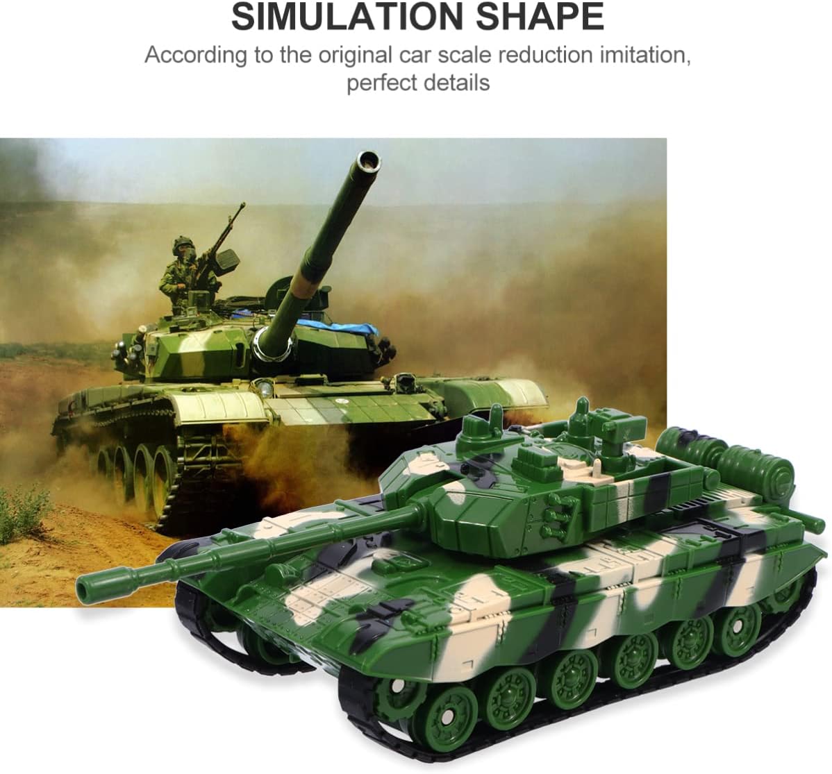 Toddmomy Tank Models Plastic Tanks Kids Toys Vehicle Toys Desk Decor for Kids Boys Girls
