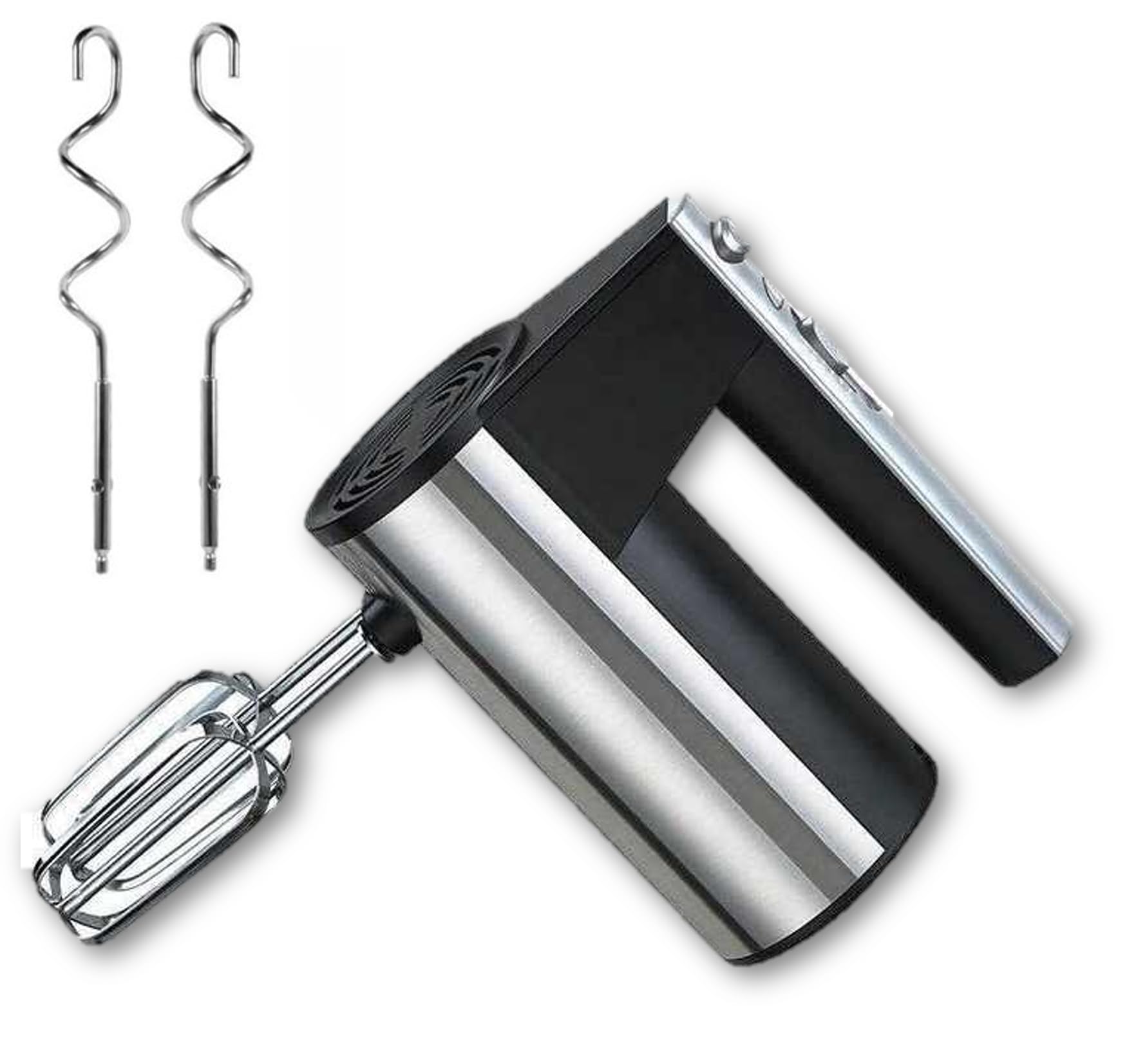 LoLek Batidora de Varillas 750W, 5 Velocidades + Turbo, Amasadora con Ganchos y Varillas. Potente, ergonómica y fácil de limpiar. Ideal para repostería, bollería y cocina casera.