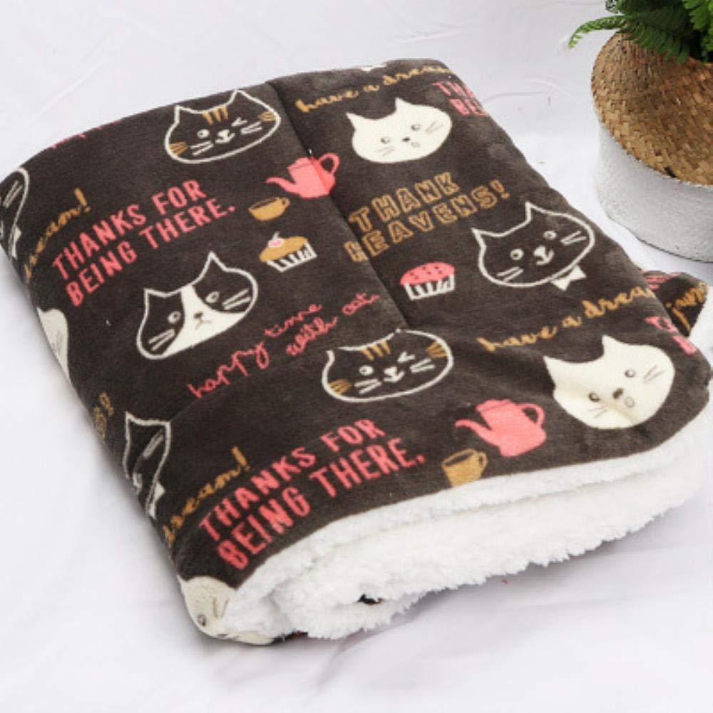 Lit chaud pour chien contre le froid avec couverture 55x42cm