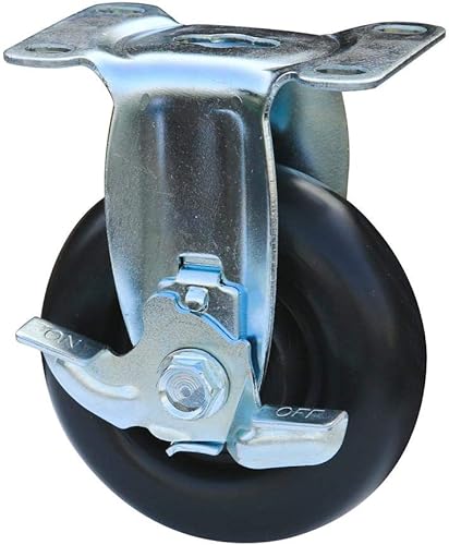 Miniatura 3 de Husky Kit de ruedas negras de 4 pulgadas para armarios de garaje de acero soldado