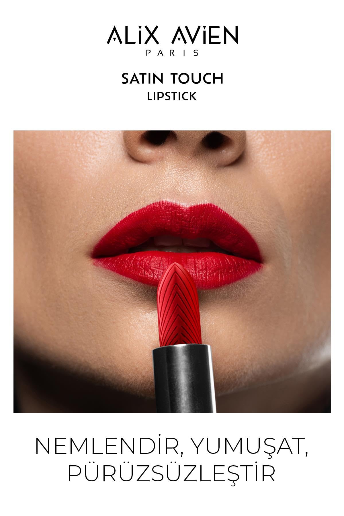 Alix Avien Uzun Süre Kalıcı Nemlendirici Pürüzsüz Etkili Yarı Mat Ruj Satin Touch Lipstick 818 Rookwood T. (2 paketi)