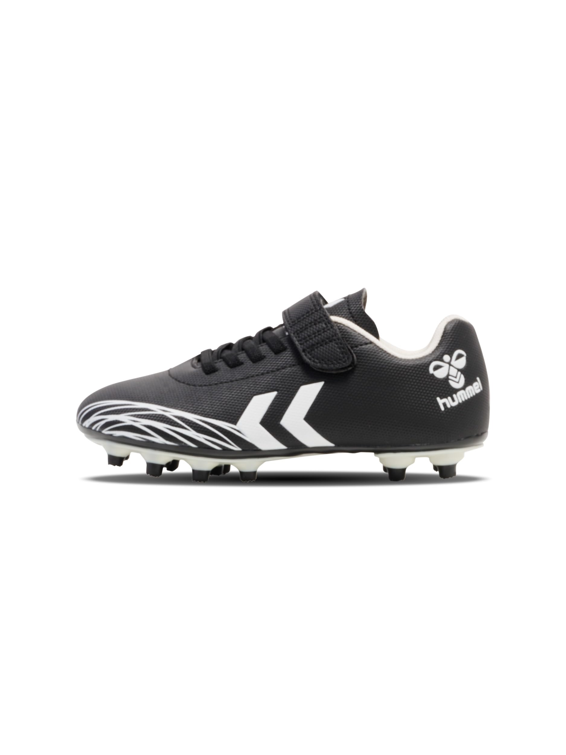 hummel Velcro Multi-Sport Shoe top Star Football Children's Size, Black White, 10 UK