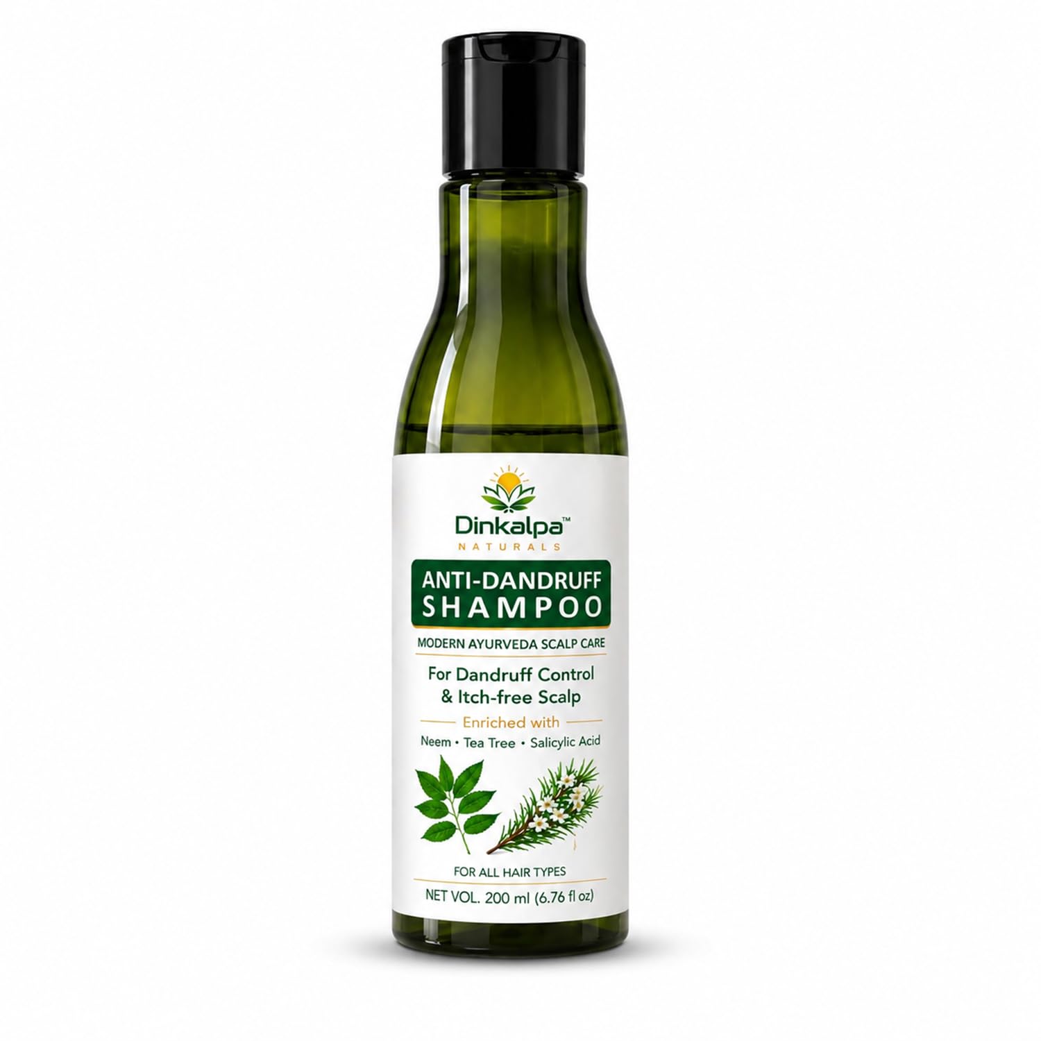 Anti-Dandruff Shampoo with Neem, Tea Tree & Salicylic Acid | Modern Ayurveda Scalp Care | For Dandruff Control & Itch-Free Scalp | Suitable for Men & Women | 200ml-image-17