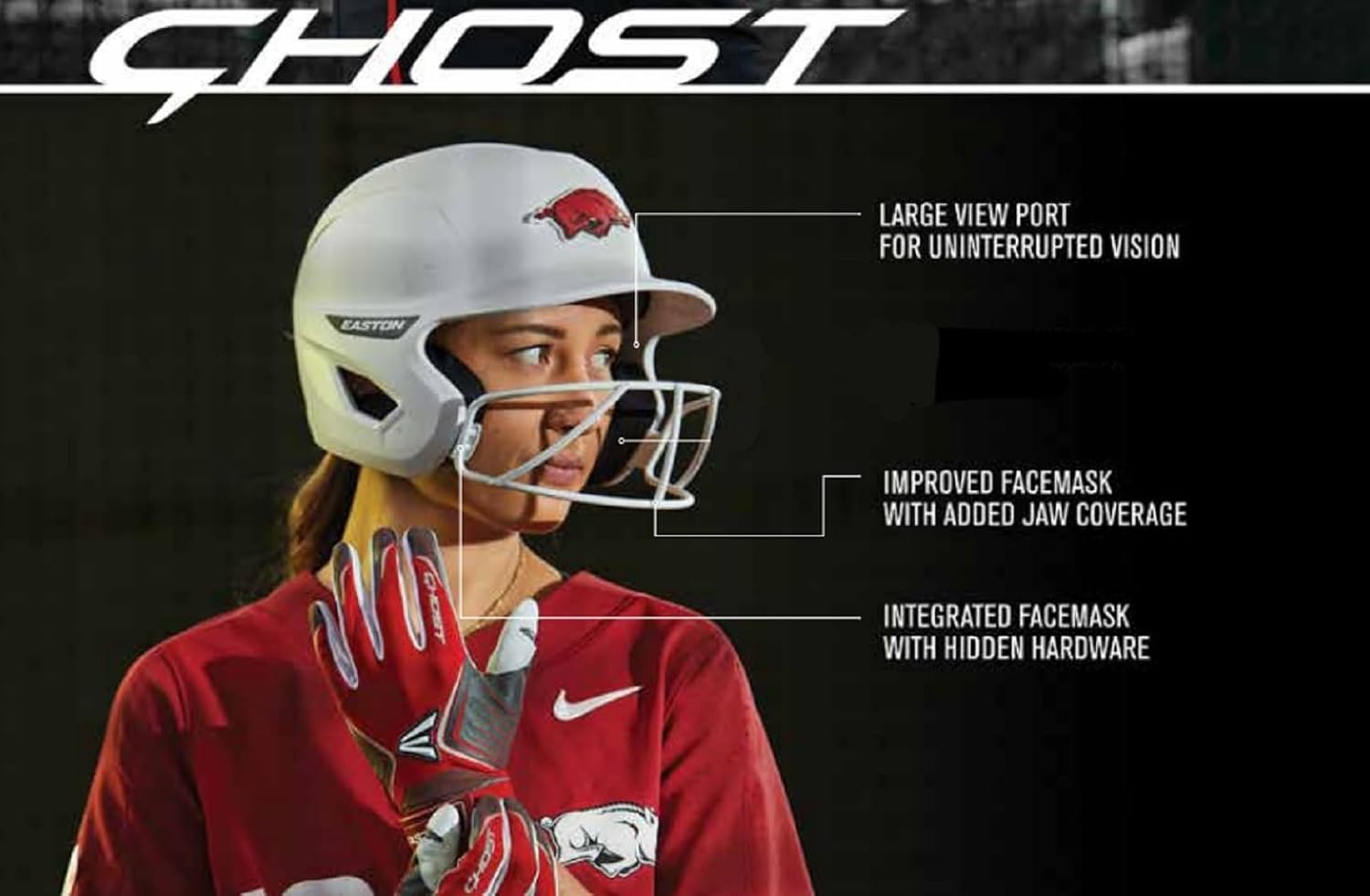 Easton | Ghost Batting Helmet with Mask | Fastpitch Softball | Two-Tone Matte | Multiple Styles