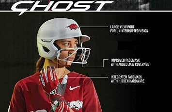 Easton | Ghost Batting Helmet with Mask | Fastpitch Softball | Two-Tone Matte | Multiple Styles