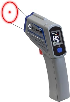 Mastercool Infrared Thermometer with Circular Laser, 12:1 Ratio, 52224-A-SP, Gray