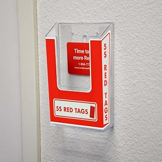 Wall Mounted 5S Red Tag Holder