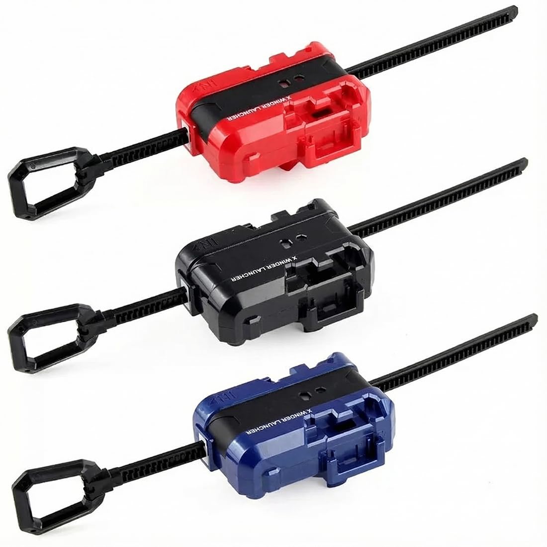 3 PCS Battle Spinner Starter Set, Peonzas de Batalla, Lanzador con Cuerda, Compatible con la Serie X