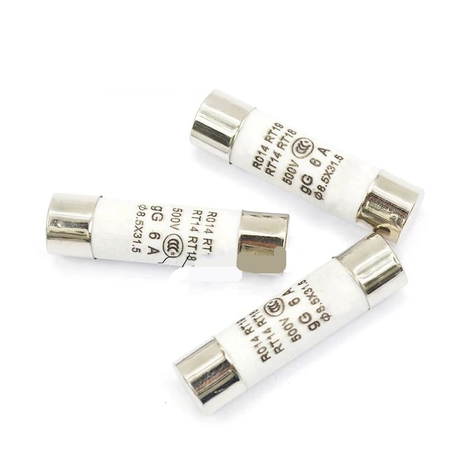 Fusibles cilíndricos de cerámica, Lote de 5 fusibles cerámicos RO14 8, x 31, mm, 500 V, mA, 1 A, 2 A, 3 A, 4 A, A, 6 A, A, 10 A, 16 A, 20 A, 25 A, 32 A(32A)