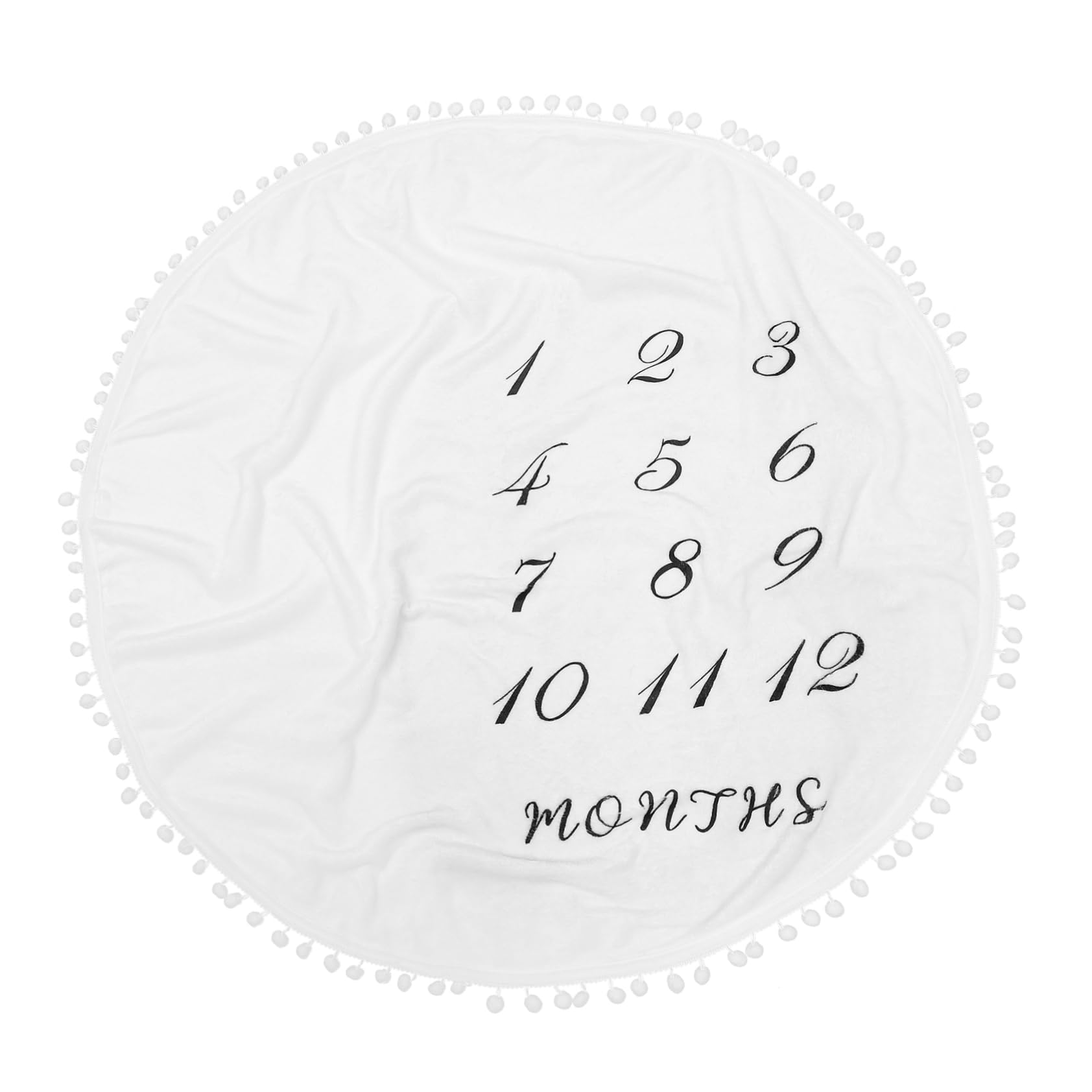 Couverture de photographie mois par mois en polaire douce pour réussir les photos de bébé