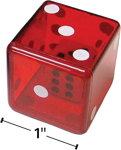 Miniatura 2 de Teacher Created Resources Dice Within Dice, paquete de 9, rojo, verde, azul, blanco, 1 pulgada