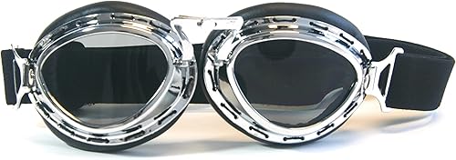 Miniatura 4 de CRG Sports Gafas de moto estilo piloto aviador vintage Cruiser scooter T03 T03ST