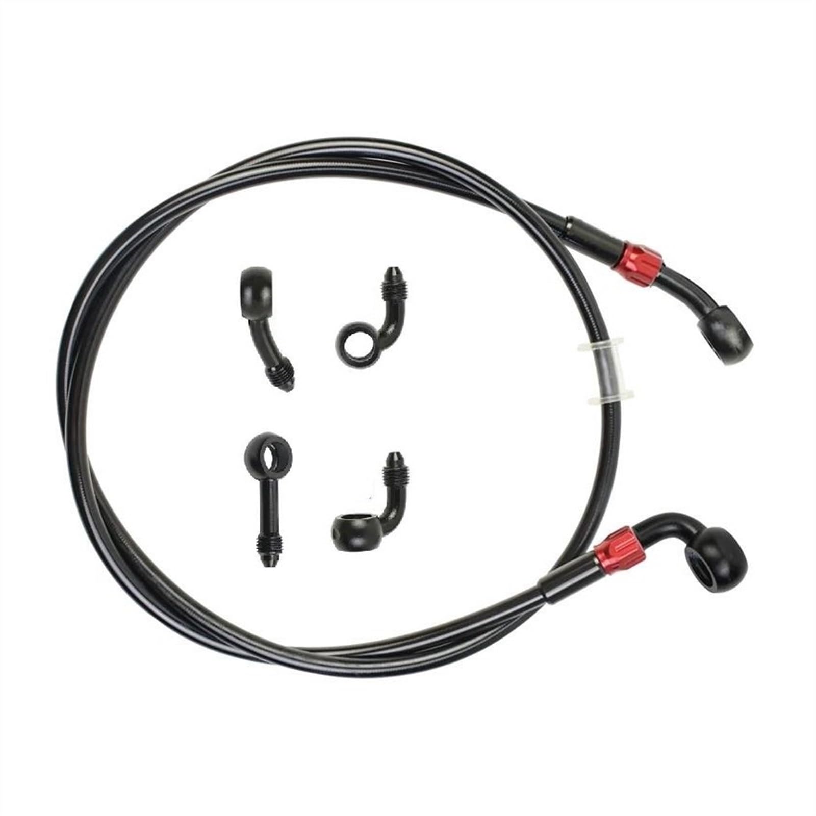 Ksxzw One Color Motorbike Part Diameter Is 10Mm Motorcycle Brake Hose Hydraulic Stainless Steel Braided Line Fluid Oil Tube 400Mm-2400Mm(1600Mm)