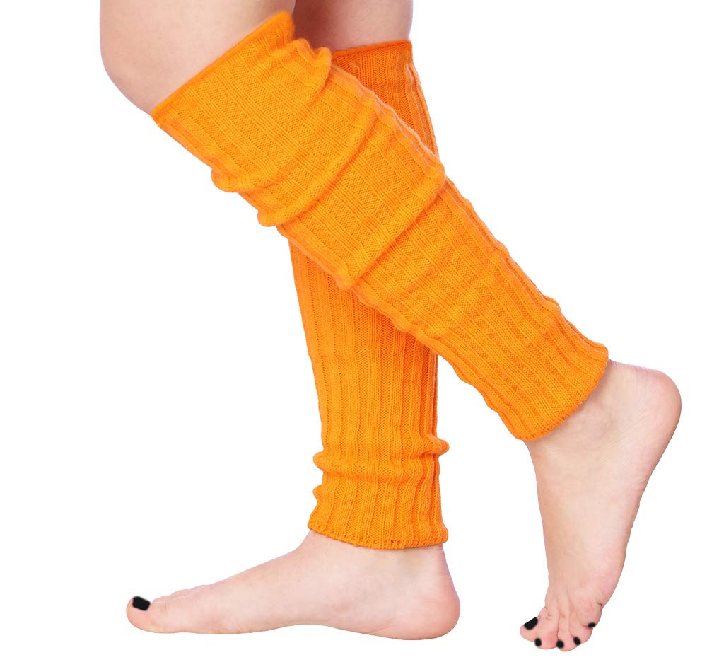 Women's Knee High Cable Knit Warm Ribbed Winter Leg Warmers for Women