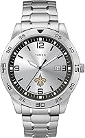 Vista 6 de Timex Tribute Reloj de cuarzo para hombre Citation de 42 mm con correa de acero inoxidable Las Vegas Raiders