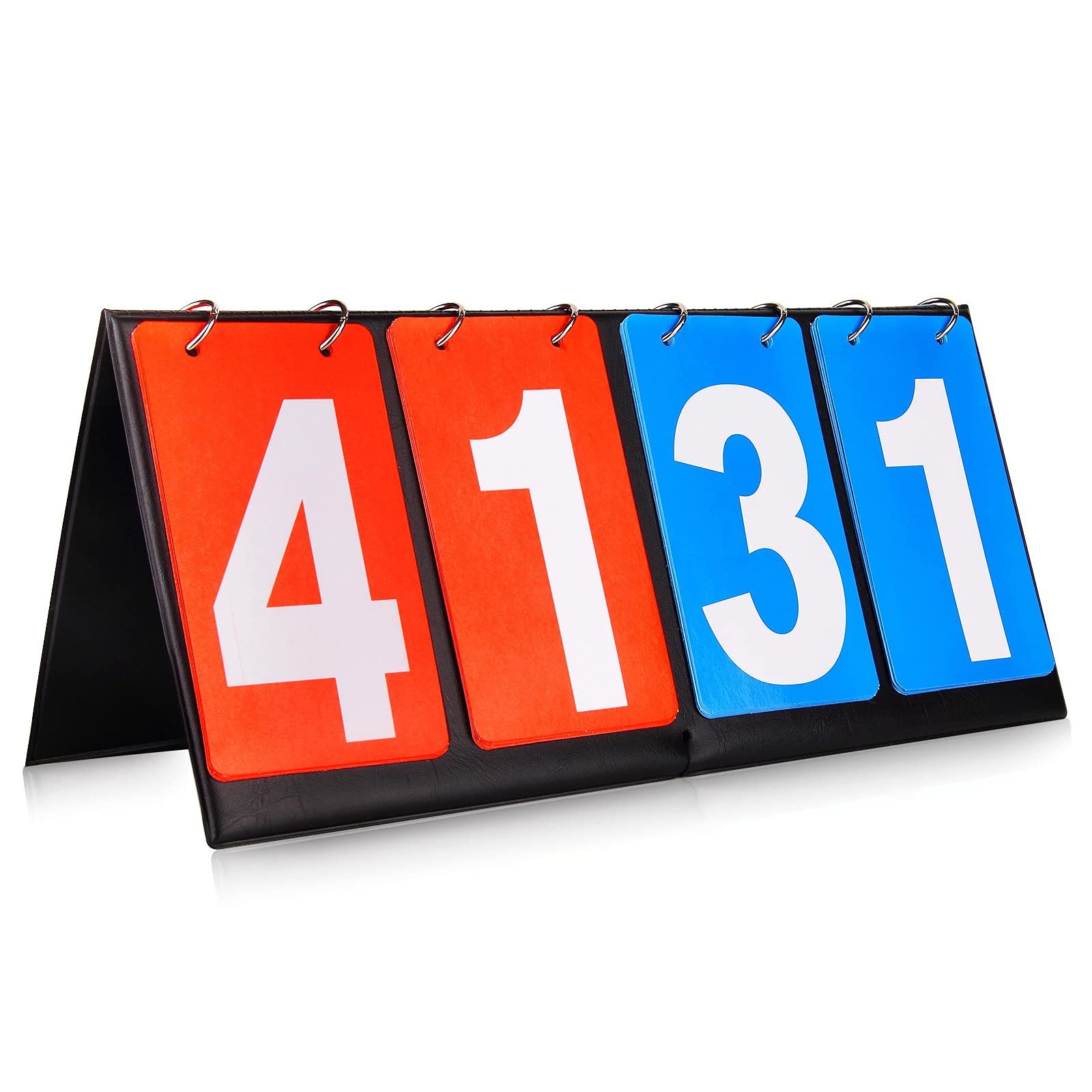 Arabest Scoreboard - 4 Digital Portable Table Top Scoreboard Flipper, Multi Sports Score Flip Scoreboard Score Keeper for Basketball, Football, Soccer, Tennis, Badminton and Other Competitive Sports