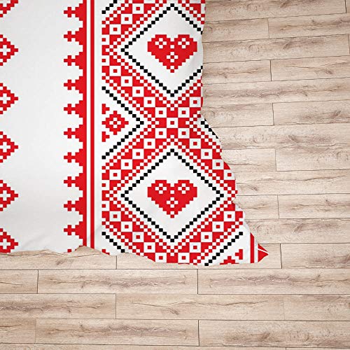 Housse de couette folklore ukrainien avec 2 taies d'oreiller pour lit double - 6