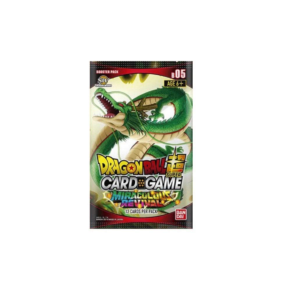 Amazon.com: Dragon Ball DBZ Super Series 5 Miraculous Revival Special Pack  Box Set: 4 Boosters + foil! : Toys & Games