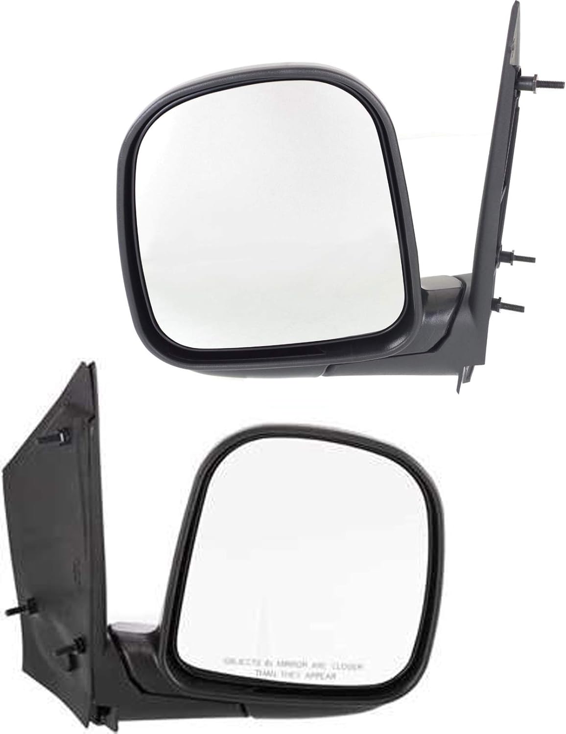 Kool Vue Driver & Passenger Side Non-Electric Mirrors for Chevrolet Express 3500 Express 1500 Express 2500 GMC Savana 3500 Savana 1500 Savana 2500 1996-2002 Textured