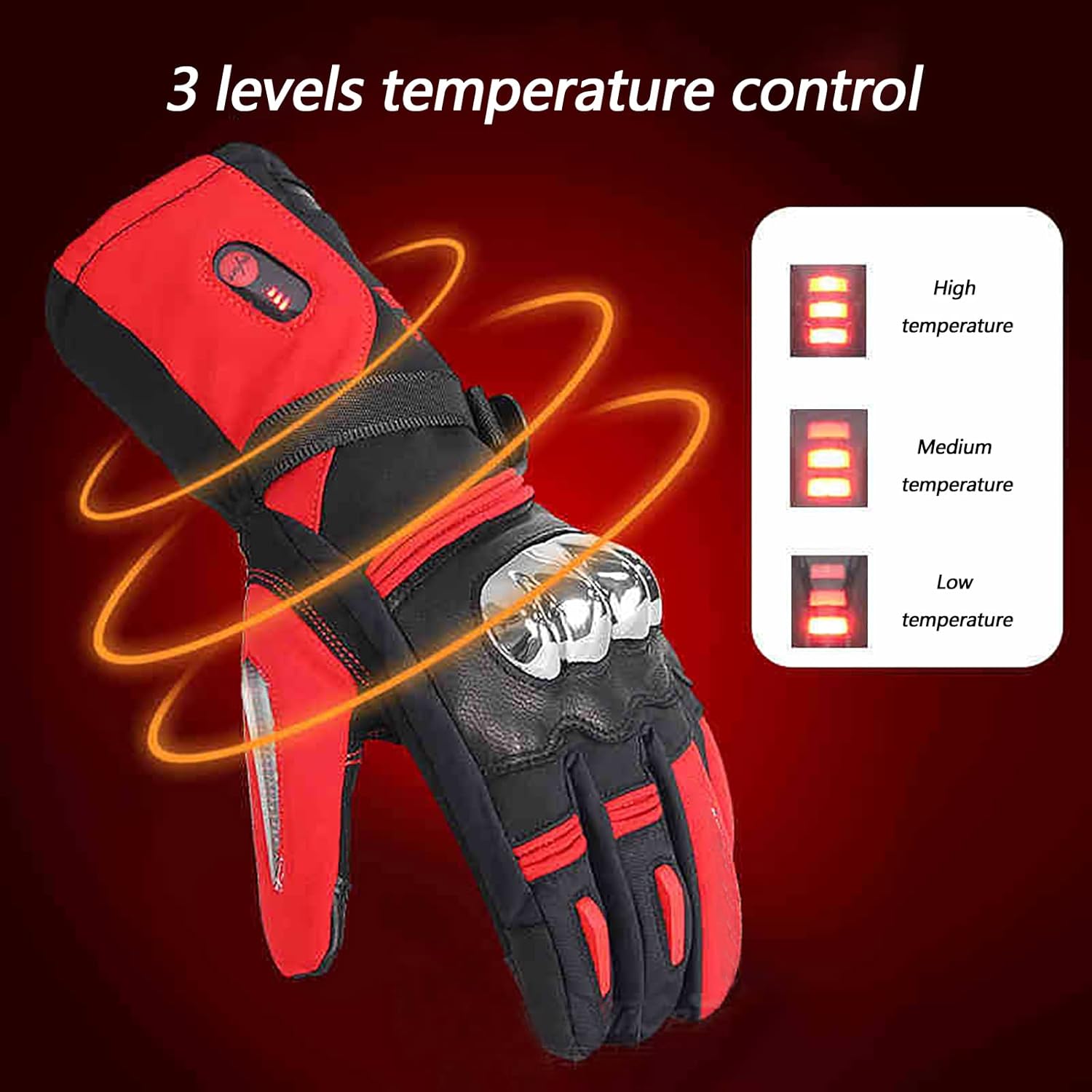 Heated Gloves for Men Women Hand Warmer Suitable for Biking Motorcycling Mountaineering Climbing Hiking Hunting Cycling Golves